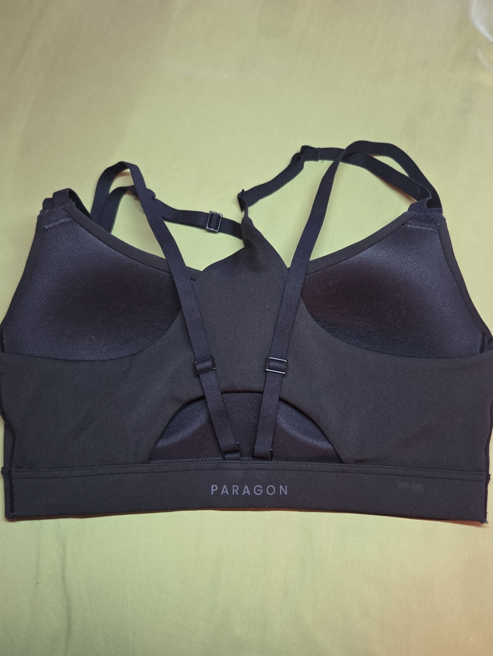PARAGON Black Strappy Support Sports Bra